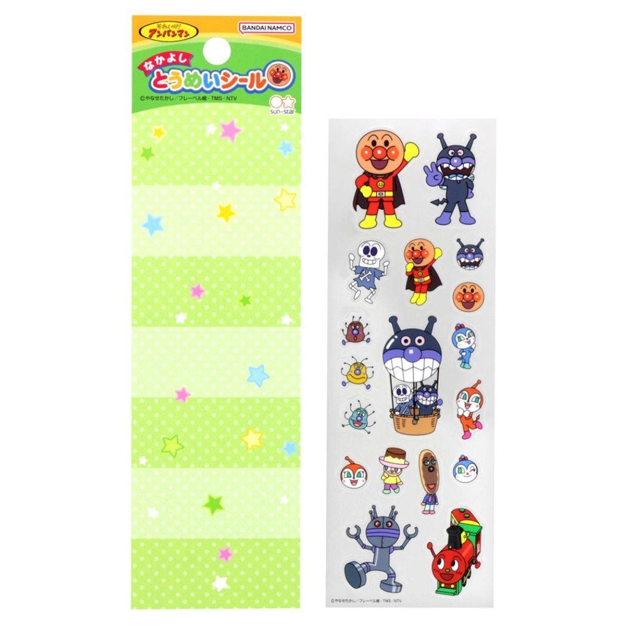 アンパンマン シールシート なかよしとうめいシール[品番