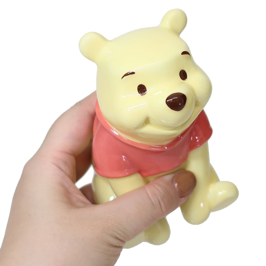 くまのプーさん セラミック製フィギュア 15cm くまのプーさん 陶器製貯金箱 セラミックフィギュアバンク[品番