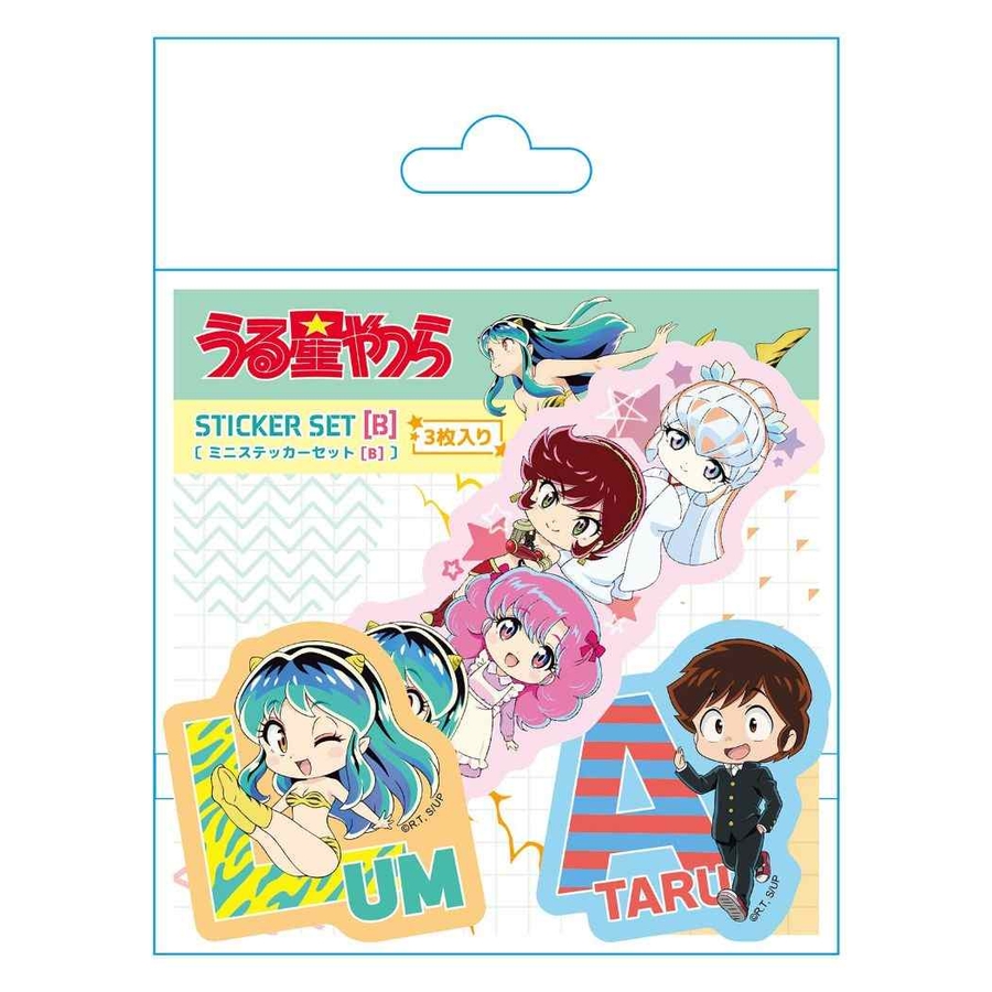うる星やつら ダイカットシール ミニステッカー3枚セット[品番