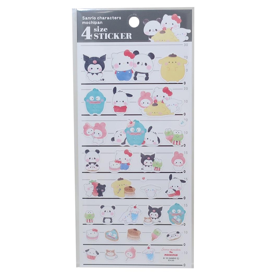 サンリオキャラクターズxもちもちぱんだ シールシート 4SIZE[品番