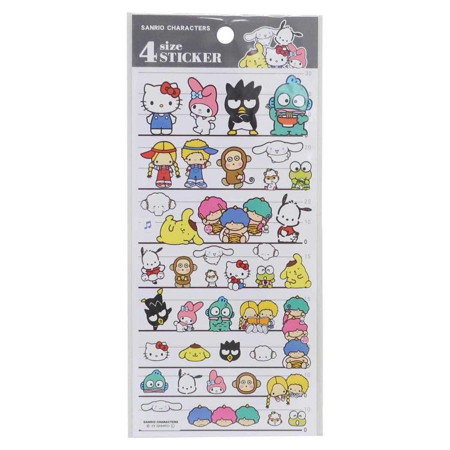 サンリオキャラクターズ シールシート 4SIZE[品番：BREW0128582