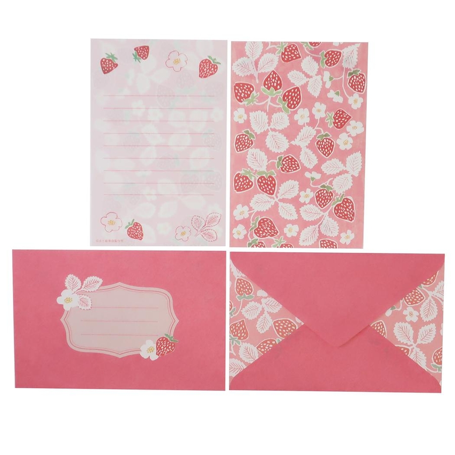 いちごデコ 手紙セット 香るレターセット[品番：BREW0129578