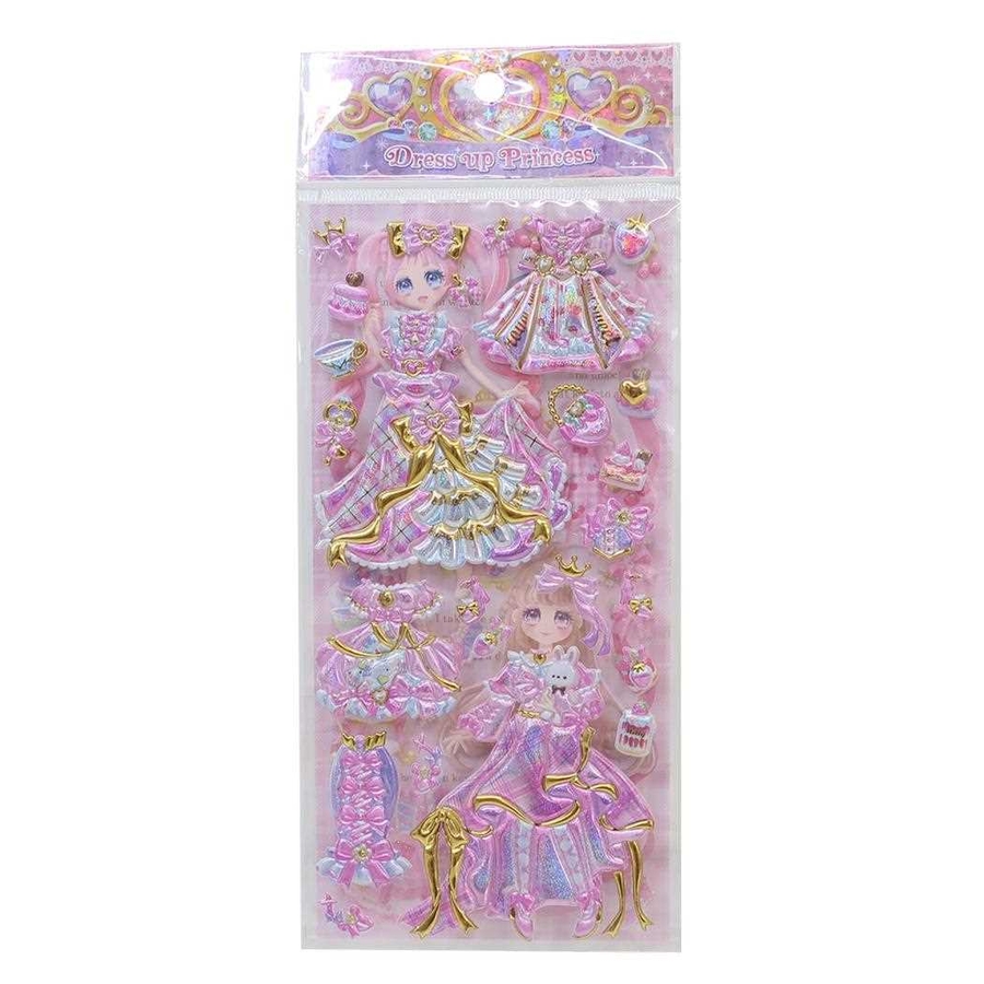 きせかえシール ドレスアッププリンセスシール ピンクスイート 