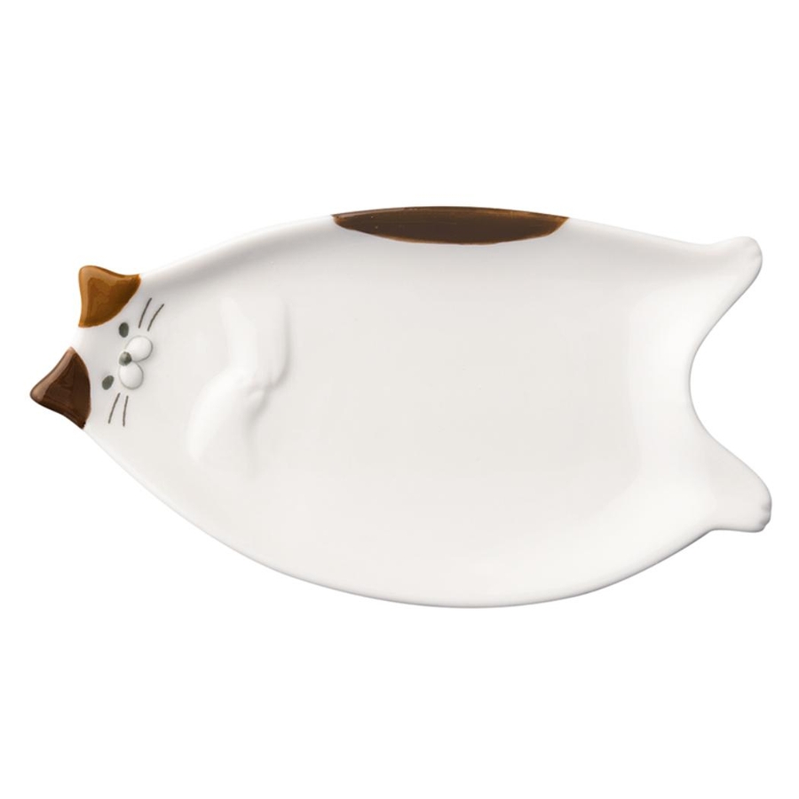 小皿 ねこざら ミケ ねこ デコレ 豆皿 食器 かわいい グッズ[品番