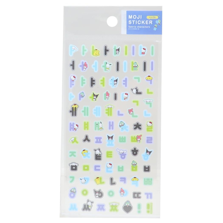 正規品　キャラクターシール 8シートセット サンリオ　文字 サンリオキャラクター シールシート 文字ステッカー[品番：BREW0149414