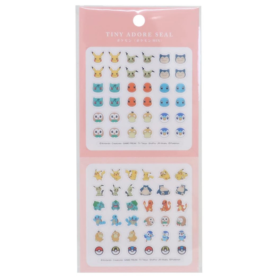 ポケモン シールシート 全16種 ポケットモンスター シールシート TINY[品番：BREW0156100