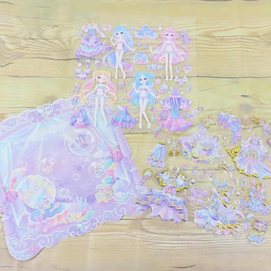 きせかえシール チャーミングドレスアッププリンセスシール シャボン