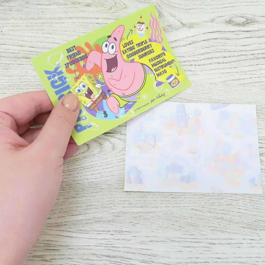 スポンジボブ 手渡し手紙セット ダイカットミニレター[品番