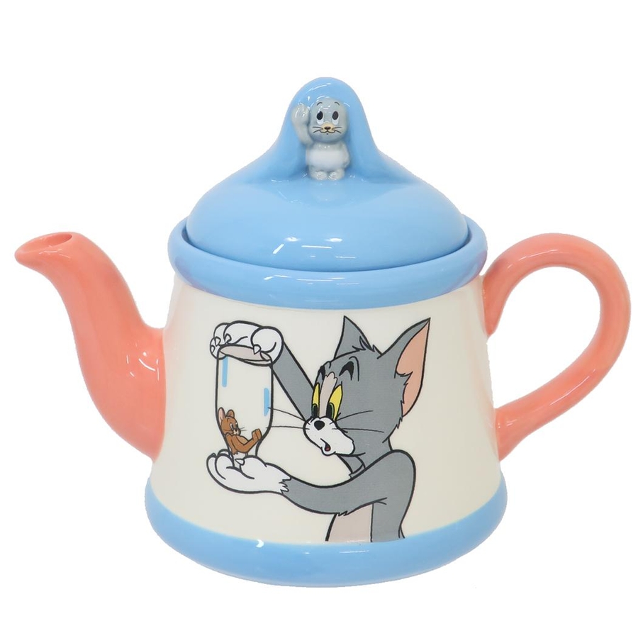 トムとジェリー 陶磁器製急須 フィギュア付きティーポット[品番