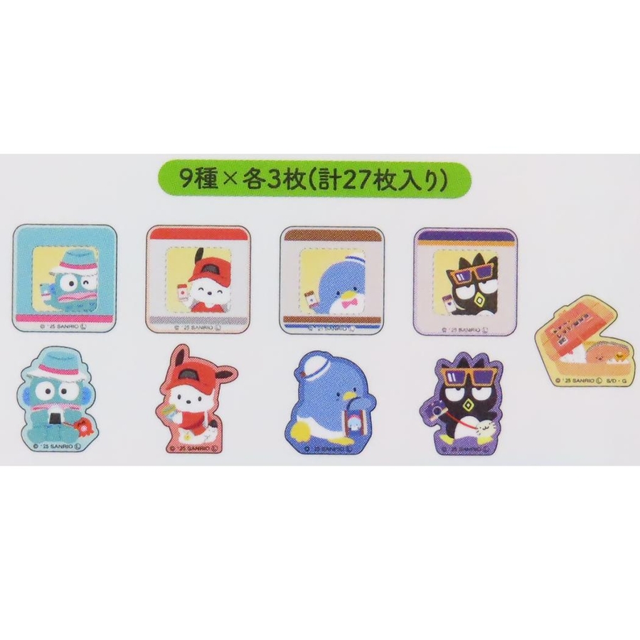 サンリオキャラクターズ ピースシール 新幹線フレークシールセット