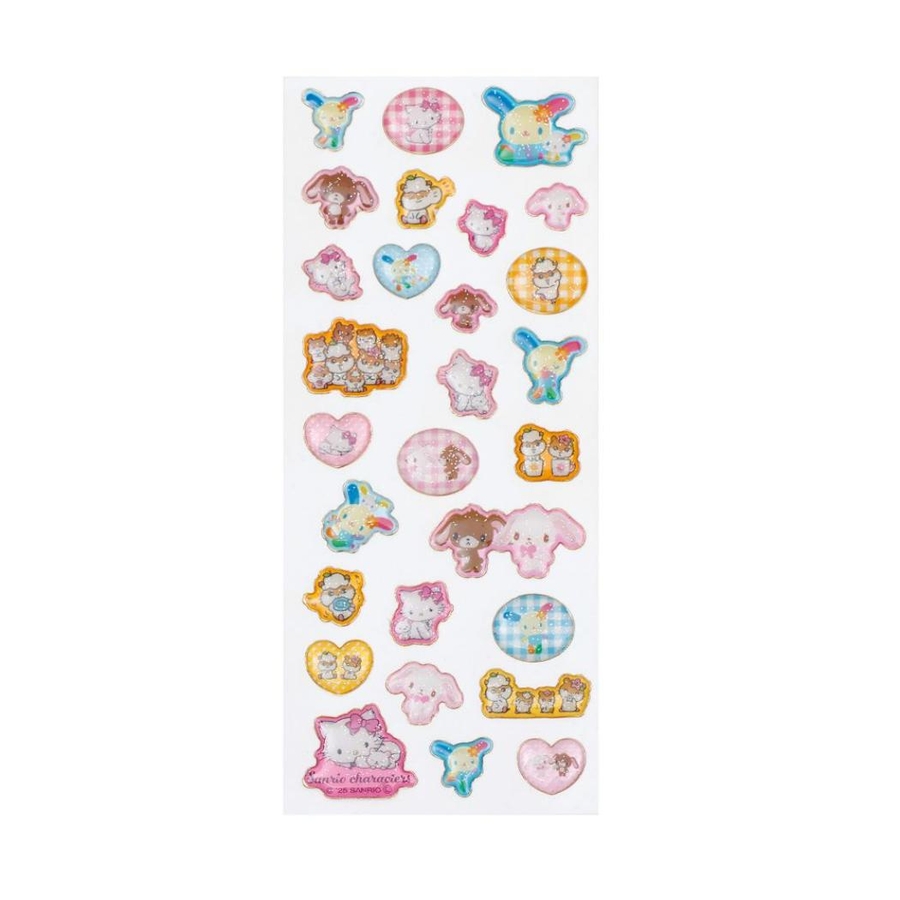 サンリオキャラクターズ シールシート キラフチ樹脂もりシール[品番