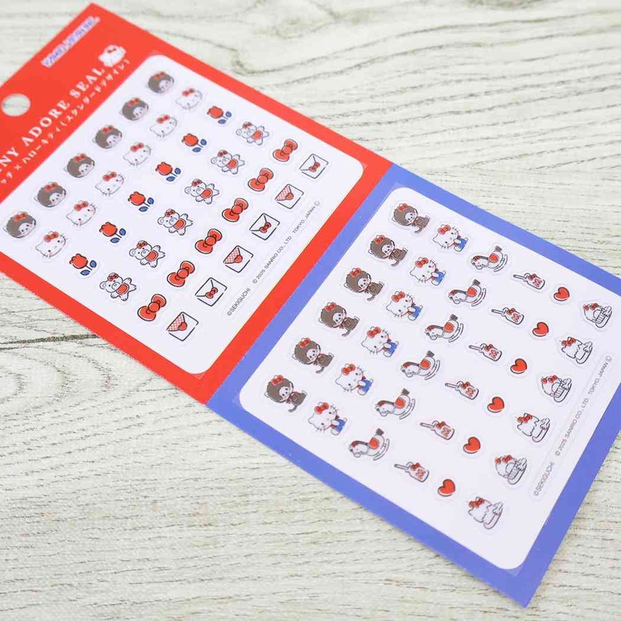 モンチッチxハローキティ シールシート TINY[品 …