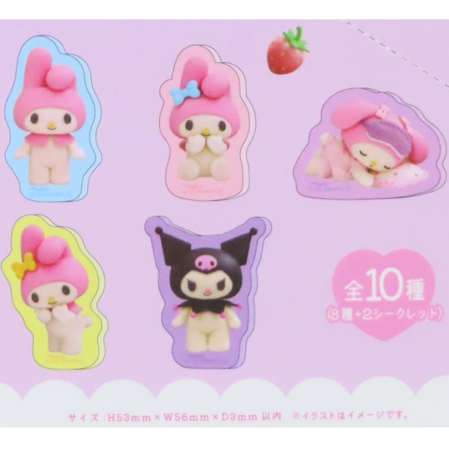 マイメロディ＆クロミ ダイカットシール シークレットアクリル