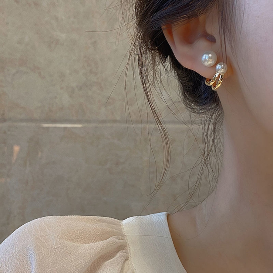 メタル ミニパール ピアス シンプル パール メタル ミニパール ピアス シンプル パール