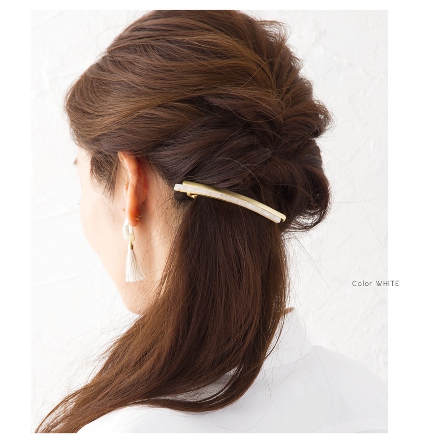 バレッタ シンプル ヘアクリップ 品番 Crma Cream Dot クリームドット のレディースファッション通販 Shoplist ショップリスト