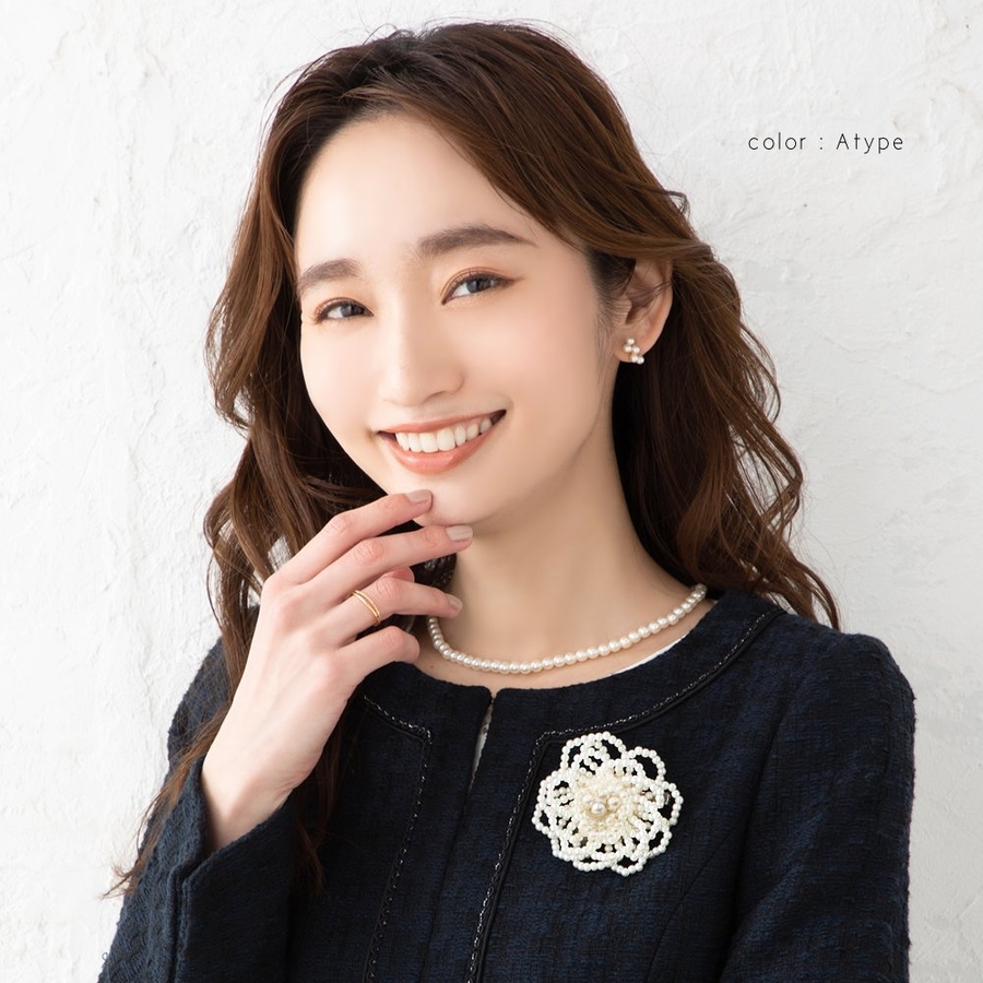 素敵な ブローチ フォーマル[品番：CRMA0007186]｜CREAM-DOT コサージュ アクセサリー