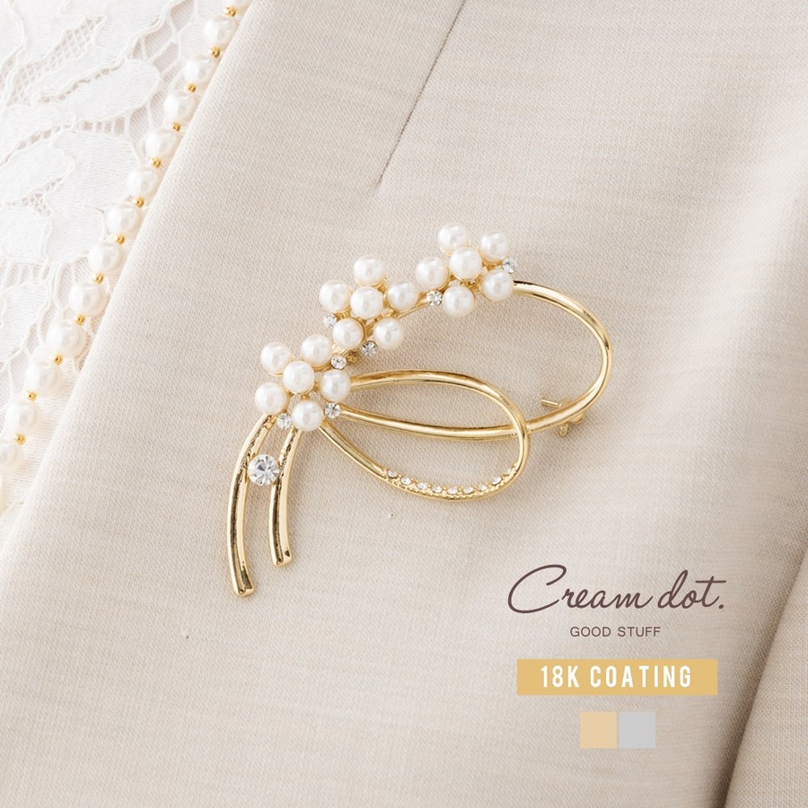 ブローチ フォーマル 卒業式[品番：CRMA0008138]｜CREAM-DOT