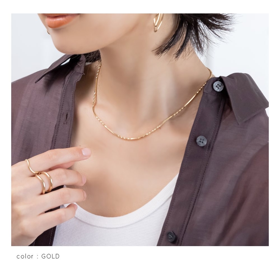 ネックレス 金属アレルギー ニッケルフリー[品番：CRMA0008647