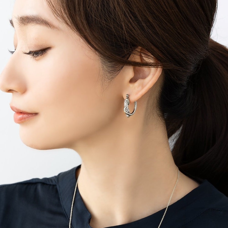 フープピアス レディース メンズ サージカルステンレス製 片耳用