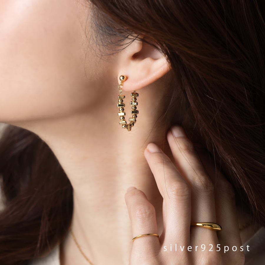 超人気高品質 ピアス シルバーポスト 低アレルギー[品番：CRMA0010130]｜CREAM ピアス