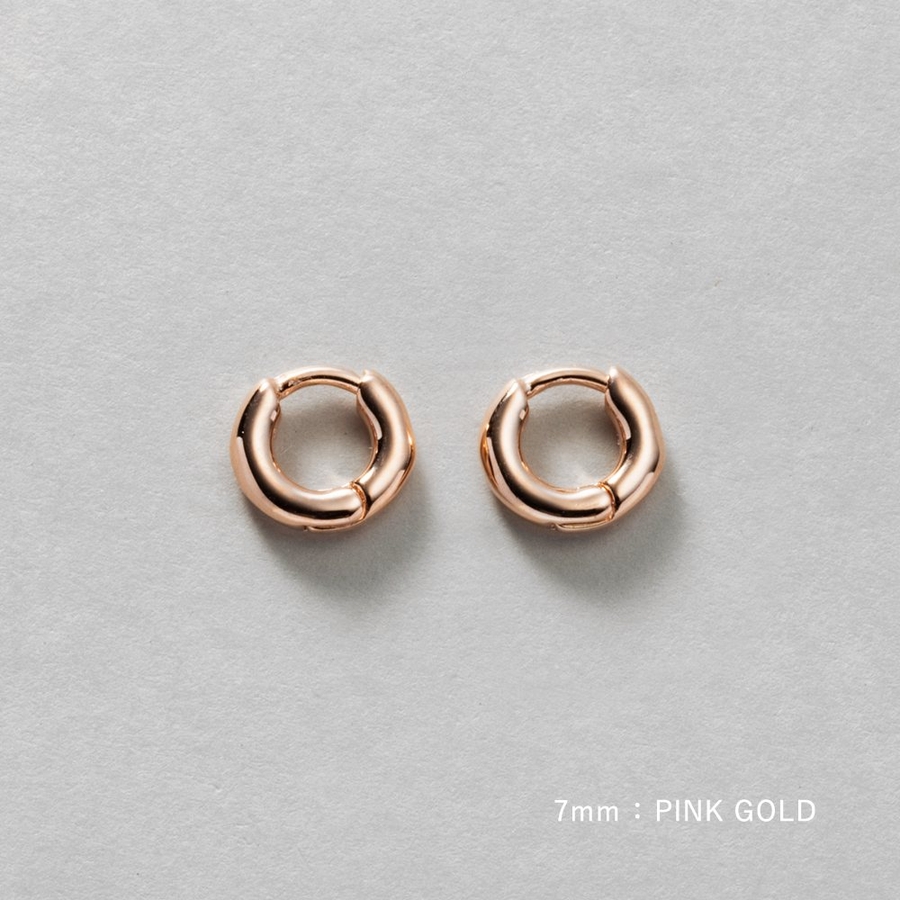 ゴールド) ピアス シルバー925 18KGP フープピアス ワイド 太幅