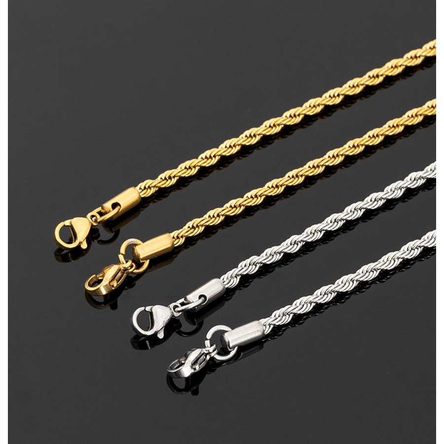 ロープチェーンネックレス 全2色 ネックレス[品番：PBIW0001047