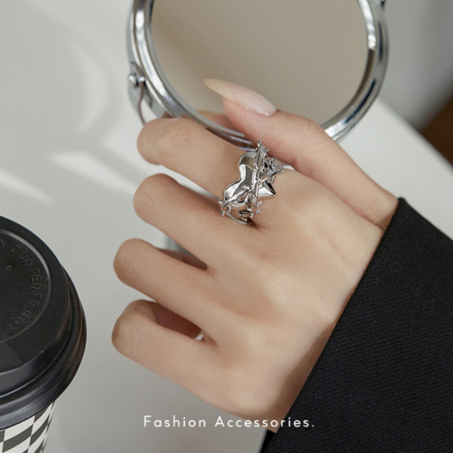 棘 ハートモチーフ リング[品番：DCTW0003921]｜Decorative