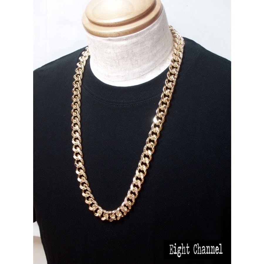 【超高級】 極太 喜平 ゴールド ネックレス 65cm 18K GP 幅14mm K18イエローゴールド キヘイネックレス（6面カットダブル） 40cm