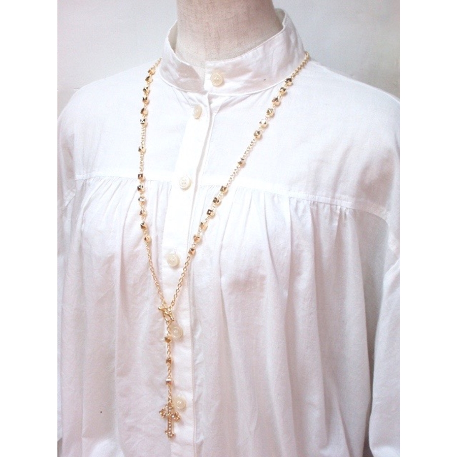 ネックレス ロザリオ 十字架[品番：ECLA0000284]｜Eight Channel