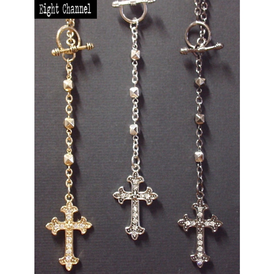 ネックレス ロザリオ 十字架[品番：ECLA0000284]｜Eight Channel
