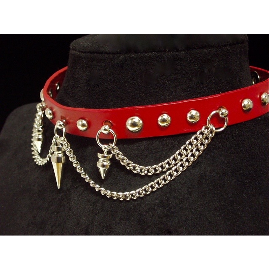 本革チョーカー 本革 チョーカー ネックレス レース ディアスキン 鹿革 日本製 6