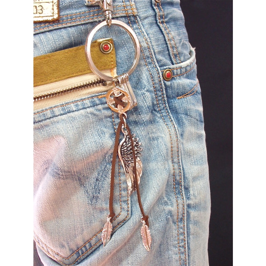 エンジェルフェザーキーホルダー 天使 羽[品番：ECLA0000079