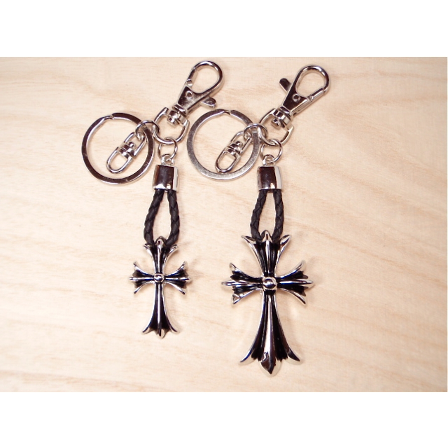 KAMIJO シルバー クロスデザイン キーホルダー