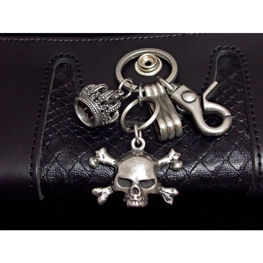 OZサスクワッチファブリックス　スカル&ファーキーホルダー SASQUATCHFABRIX.(サスクワッチファブリックス) 2TONE EAR MUFF