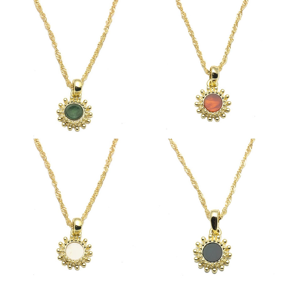 太陽モチーフネックレス[品番：EJEA0000464]｜enjoueel
