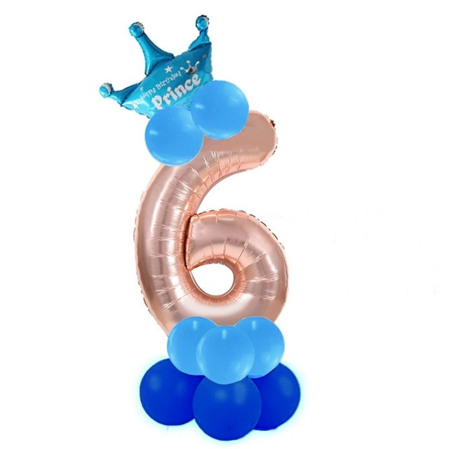 BIRTHDAY 数字バルーンセット 6783[品番：XB000008451]｜Amiyo