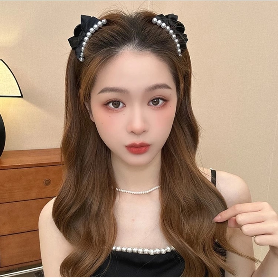 GGロゴ パール装飾 ヘアクリップ GGロゴ パール装飾 ヘアクリップ