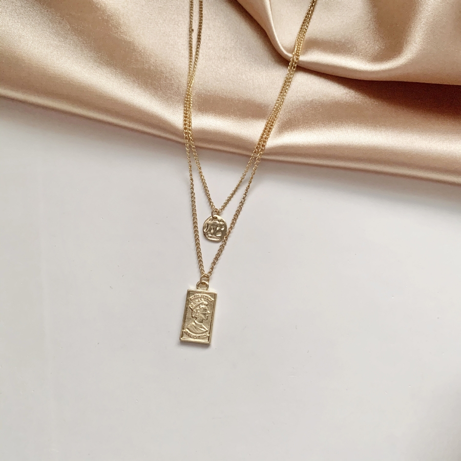 ゴールドプレート 2連ネックレス 8085[品番：XB000008521]｜G&L