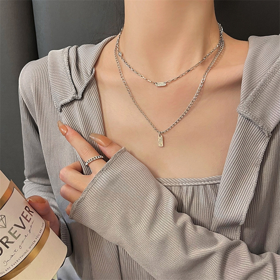 シルバープレートチェーンネックレス 9526[品番：XB000009870