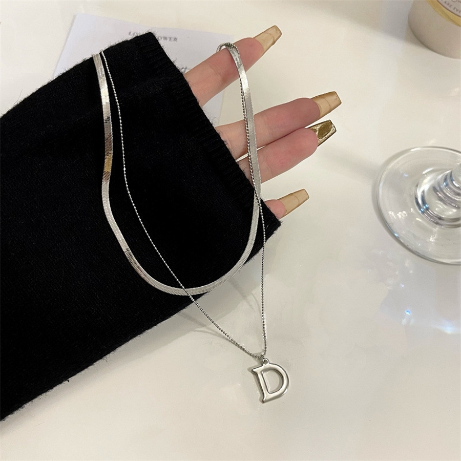アルファベットモチーフ2連ネックレス 9538[品番：XB000009881]｜G&L Style（ジーアンドエルスタイル）｜レディース ...