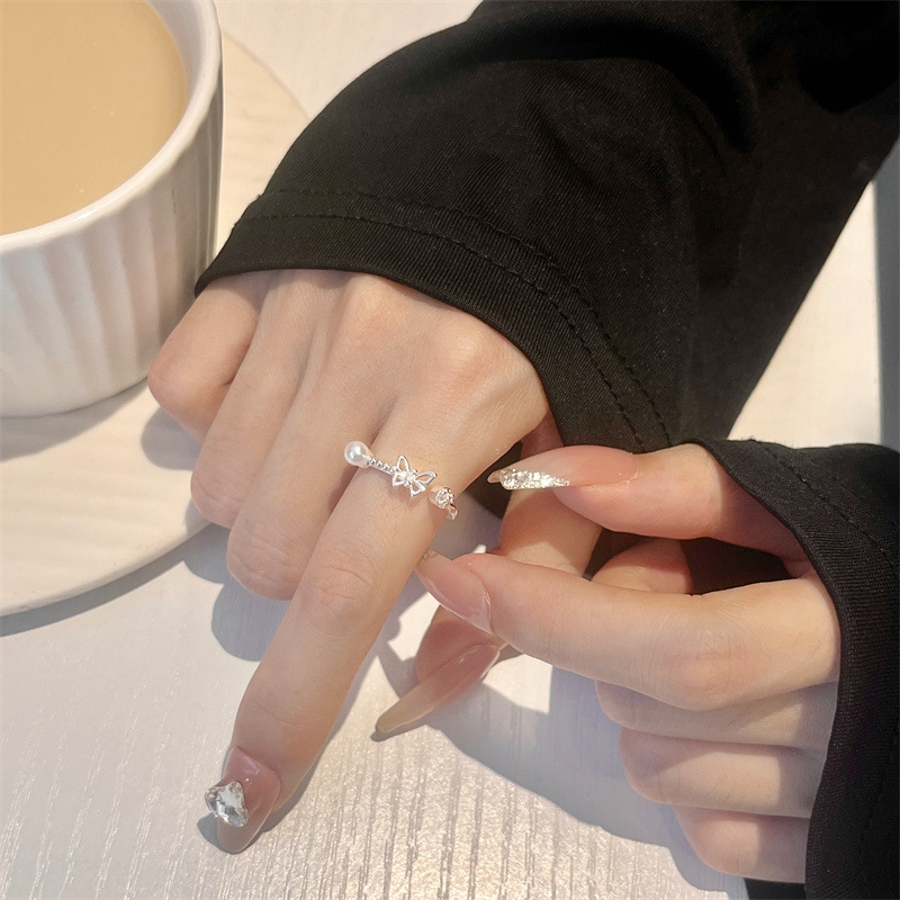バタフライモチーフパールリング 9741[品番：XB000010051]｜G&L