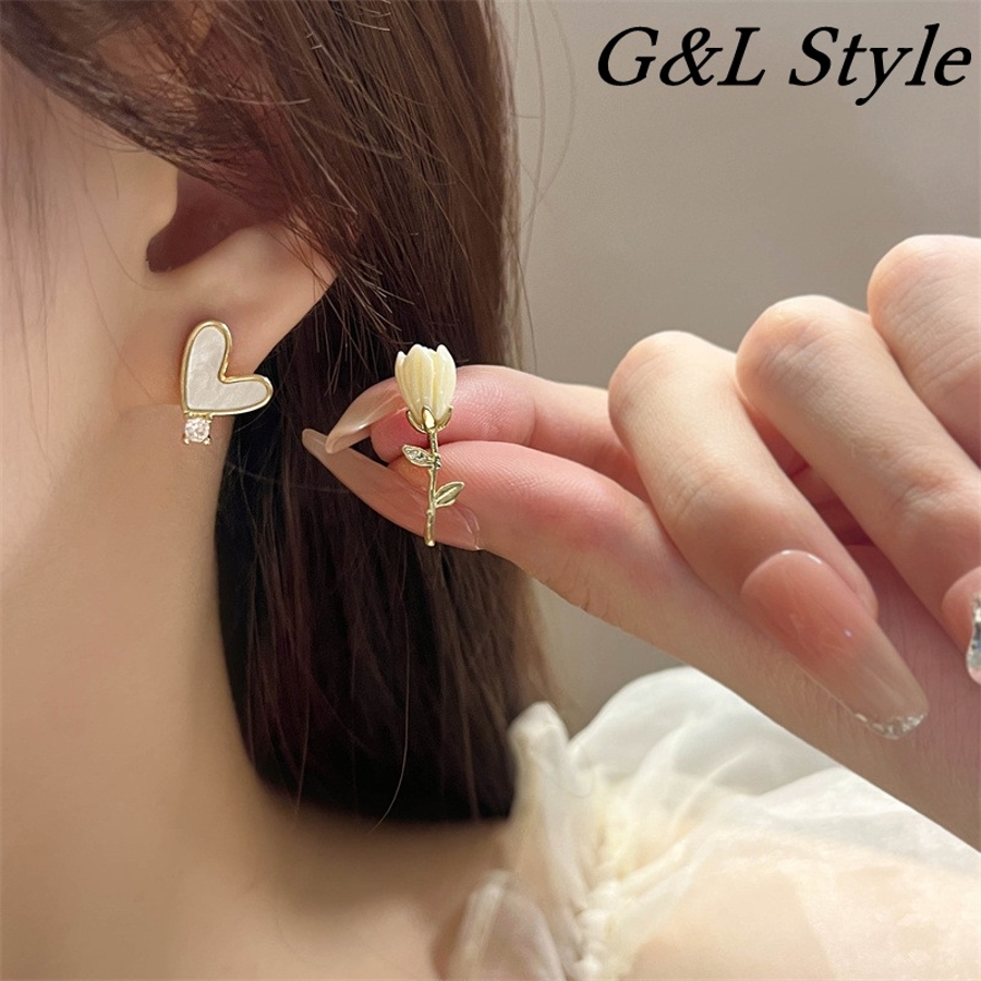 アシンメトリーデザインピアス 9762[品番：XB000010080]｜G&L Style