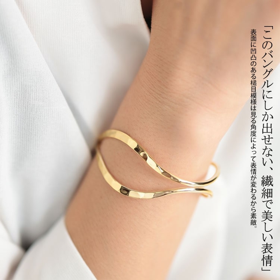 在庫一掃セール売れ筋ランキング 大きいサイズレディース バングル ブレスレット[品番 イエローゴールド