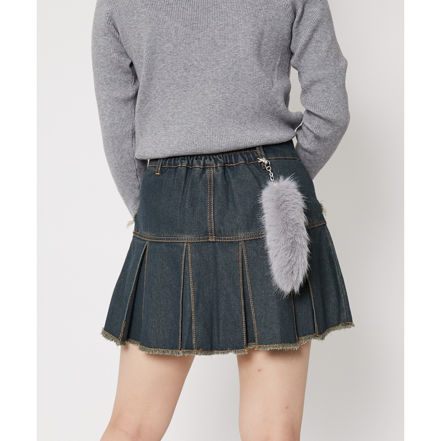 ふわもこ×小さめサイズ》しっぽキーホルダー ファーチャーム バッグ