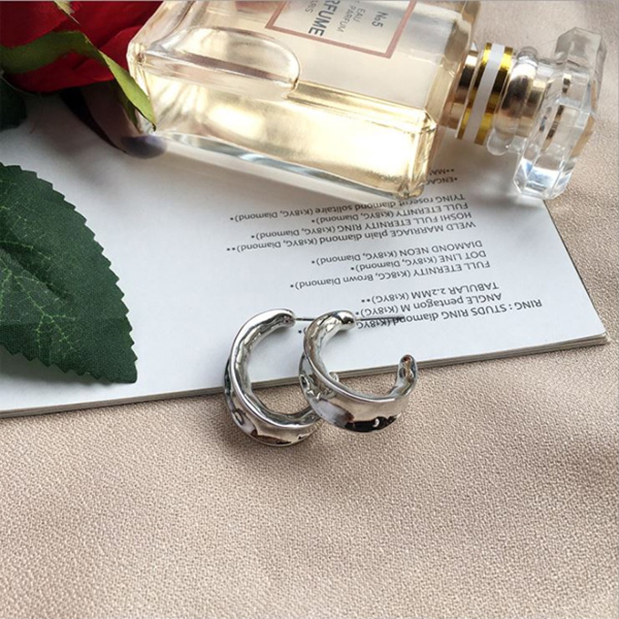 ピアス C型 つちめ[品番：GLJA0000336]｜gulamu jewelry