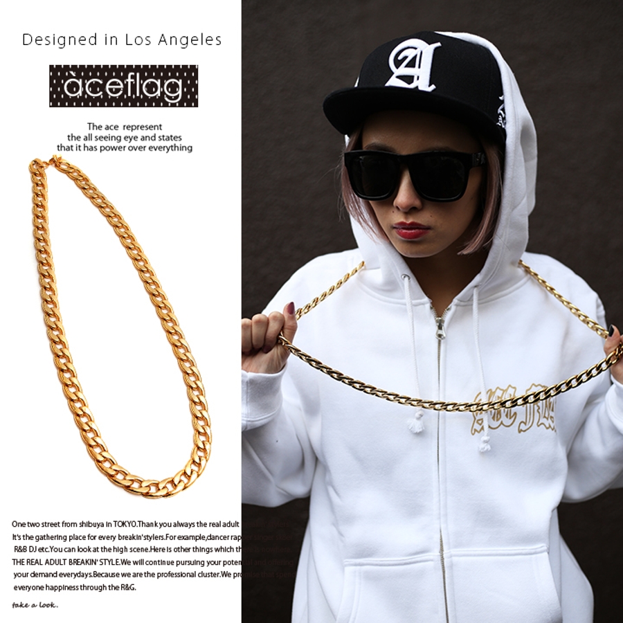 L.G.B. ネックレス ネックレス≪100cm ROUNDSHAPE CURBED[品番：HKHM0000475]｜本格