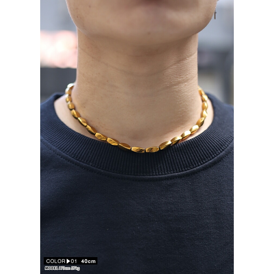 ネックレスソフトワイルド ヘマタイトネックレス 磁気[品番