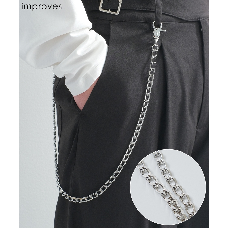 メンズ ウォレットチェーン ウォレットチェーン メンズ ケーブルチェーン[品番：IP000005954