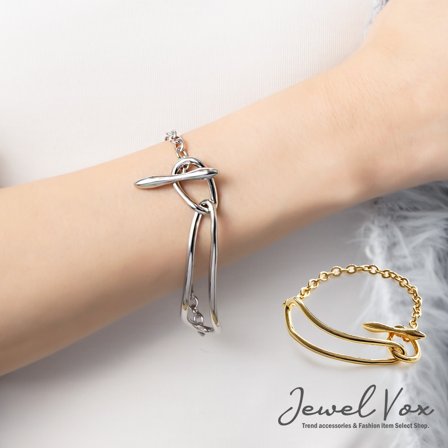 Jewel VOX ブレスレット バングル レディース 本革 牛革 レザー