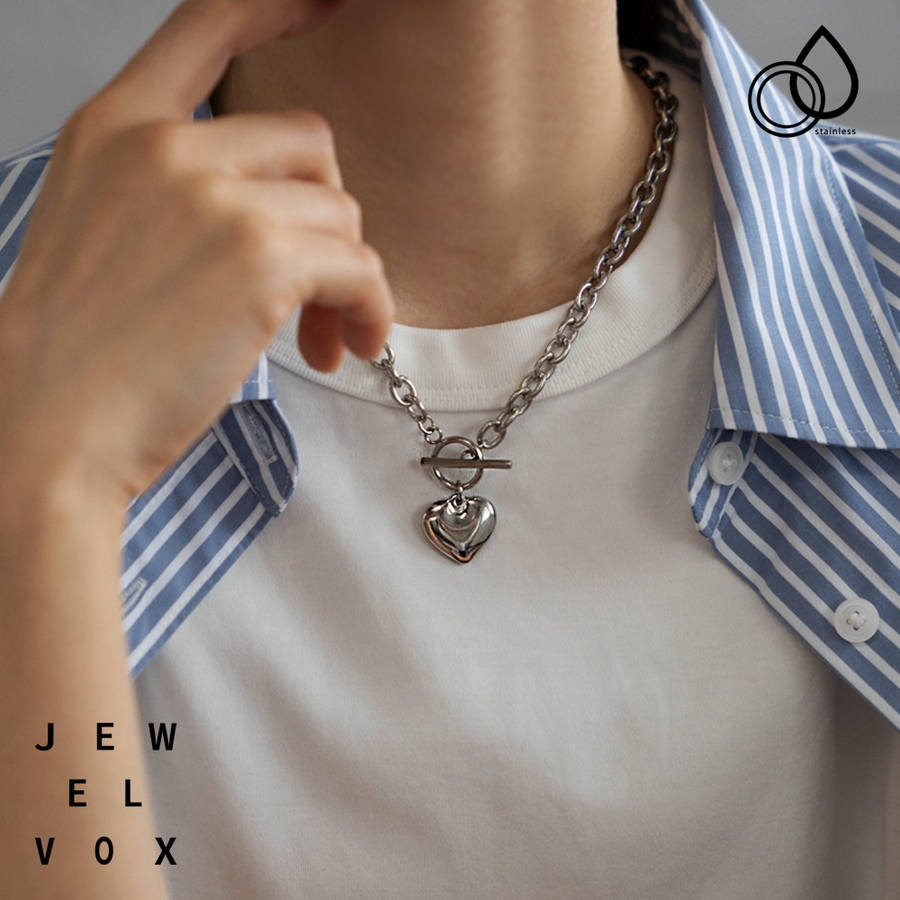 ネックレス ステンレス製 ショートネックレス[品番：VX000008233